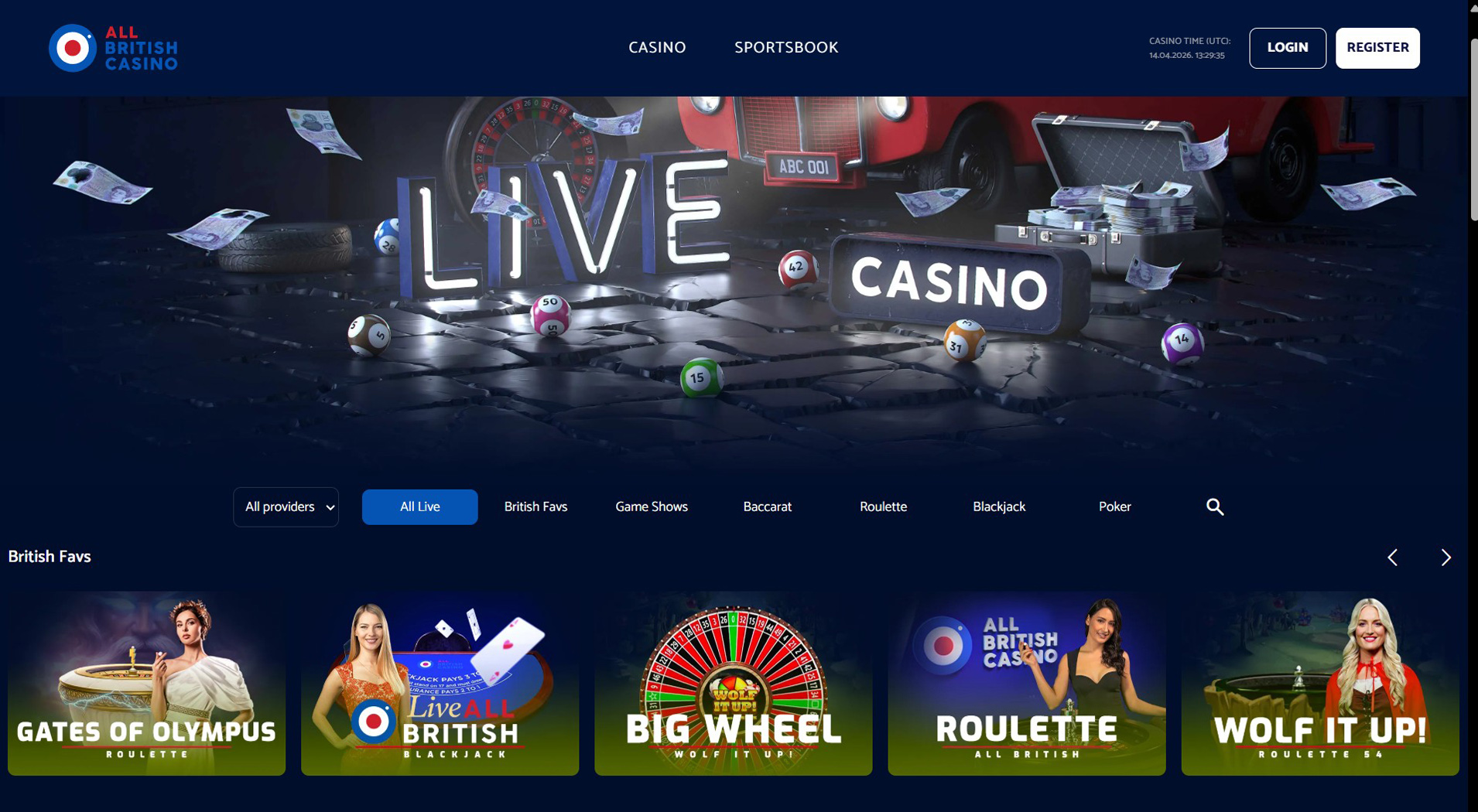 5. All British Casino - Mobile Klarna Casino Choice