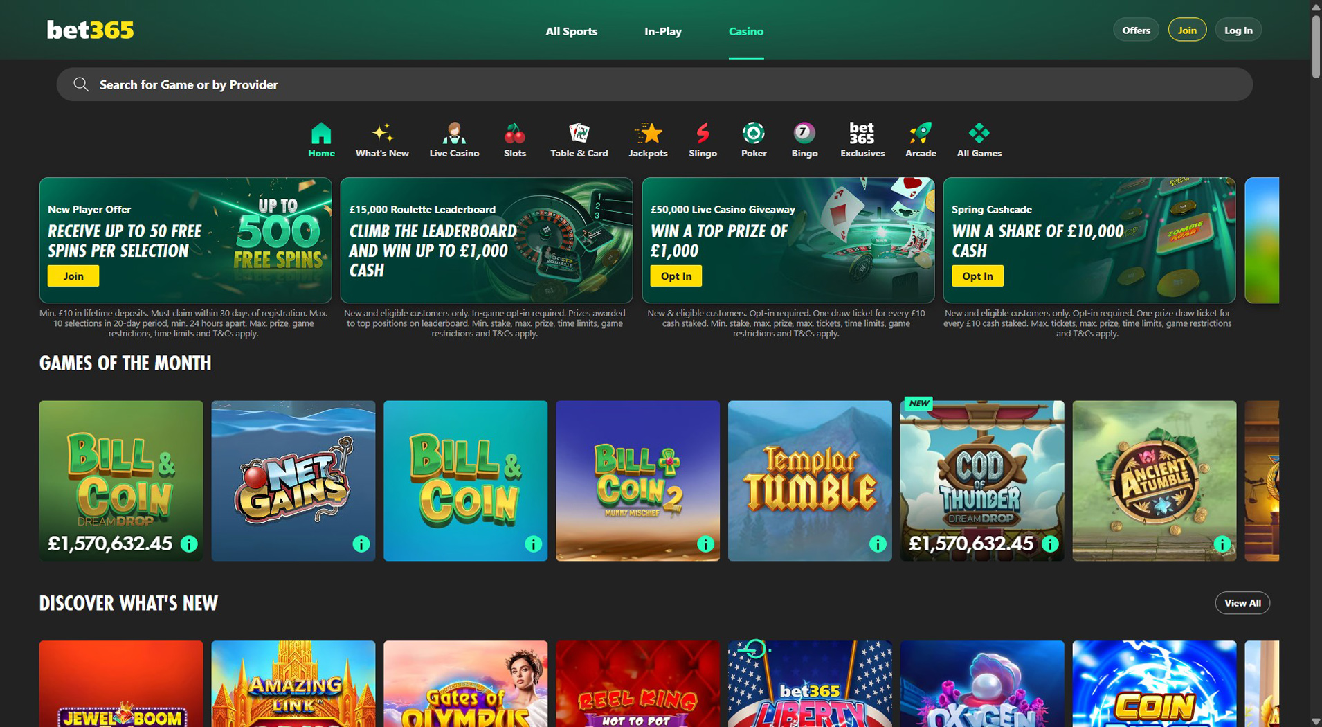 8. bet365 Casino - Popular Klarna Casino Bonus